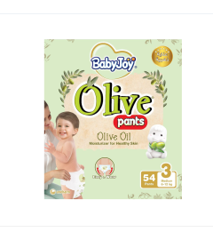 Babyjoy Baby Pants With Olive Oil Stage 3 Medium 54 Pcs