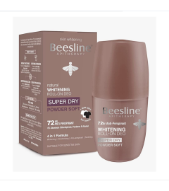 Beesline Whitening Antiperspirant Roll On Deo Super Dry Powder Soft 50ml