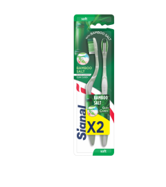 Signal Toothbrush Bamboo Salt Soft 2 Pcs